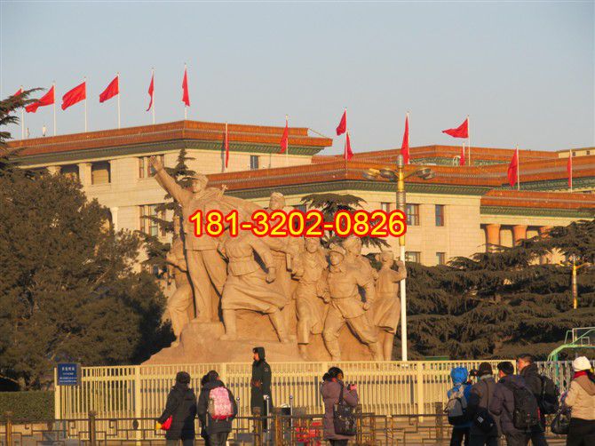 红军石雕，广场景观石雕 (2)