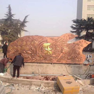 纪念党建铜浮雕