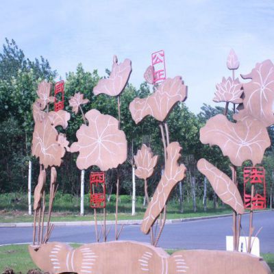 社会主义核心价值观雕塑，玻璃钢公园景观雕塑 (2)